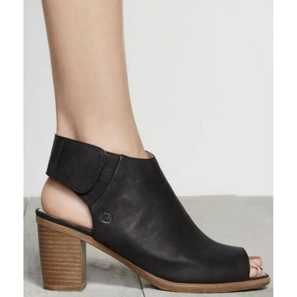 Josef Seibel Shoes - JOSEF SEIBEL Size 37 US 7 BONNIE Black Peep Toe Heels Bootie Shoes